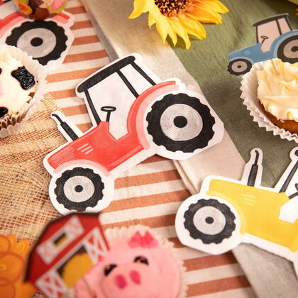 Servetten Boerderij Tractor 12 stuks