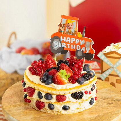 Taartdecoratie Boerderij Tractor