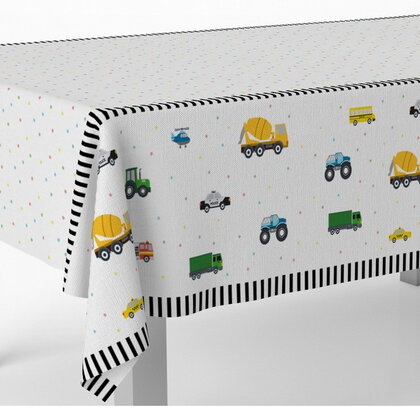 Tafelkleed voertuigen 120cm x 180cm