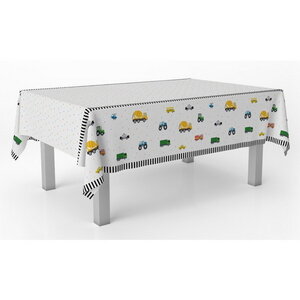 Tafelkleed voertuigen 120cm x 180cm
