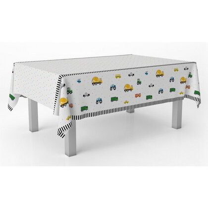Tafelkleed voertuigen 120cm x 180cm