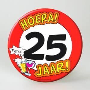 Bierviltjes 25 jaar 6 stuks