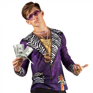 T-shirt Purple Rapper maat M