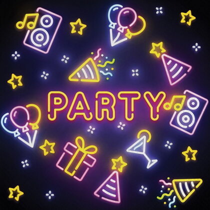 Servetten NEON GLOW Party 20 stuks