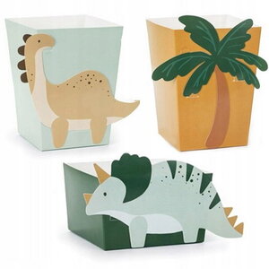 Snackbakjes Dinosaurus tropisch 6 stuks