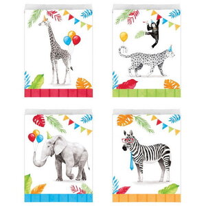 Weggeef zakjes Jungle en Safari 8 stuks