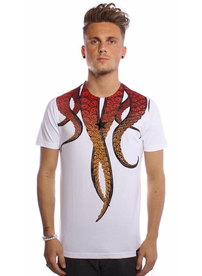 Conflict T-Shirt Octopus White