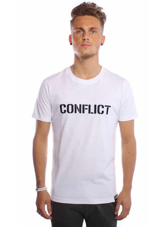 Conflict T-shirt Logo White