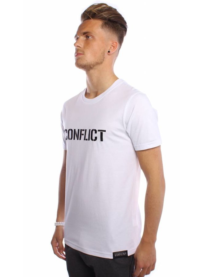 Conflict T-shirt Logo White