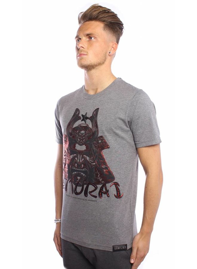 Conflict T-shirt Samurai Grey