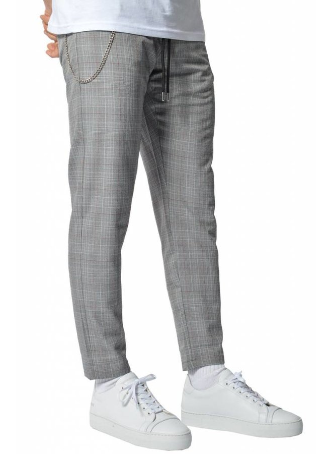 YCLO Elias Checkered Pants Gray