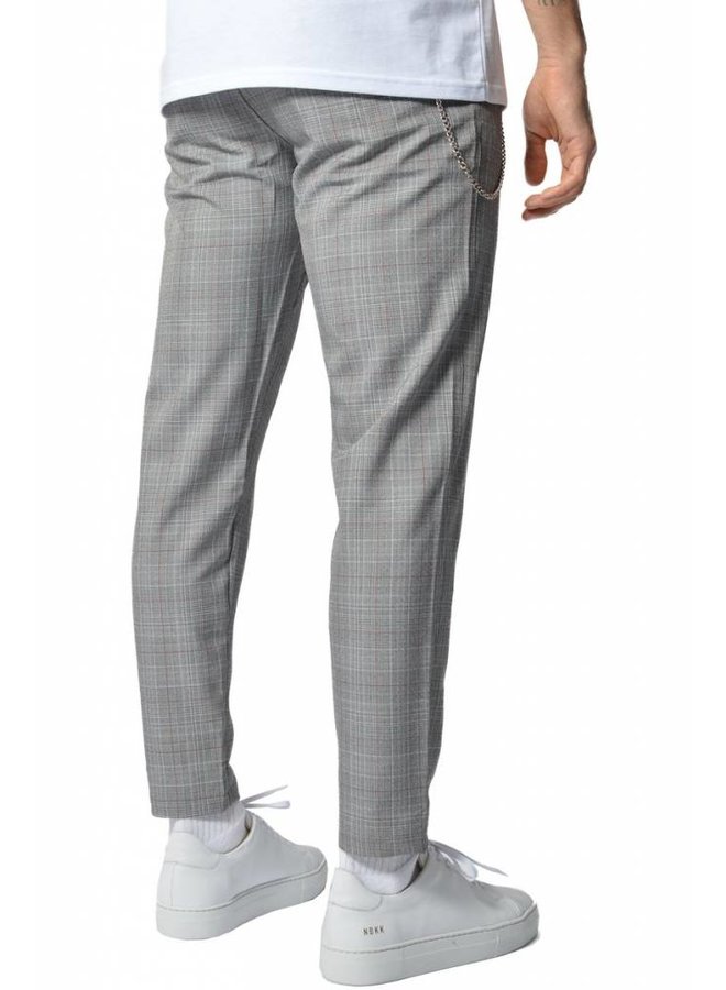 YCLO Elias Checkered Pants Gray