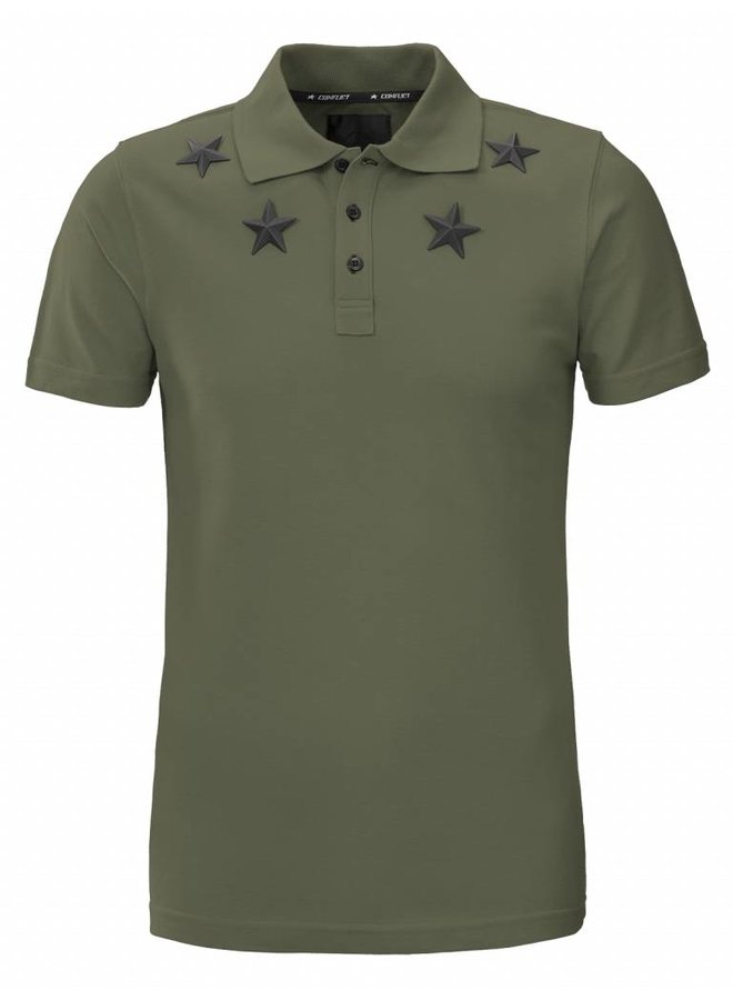 Conflict Polo Metal Stars Army