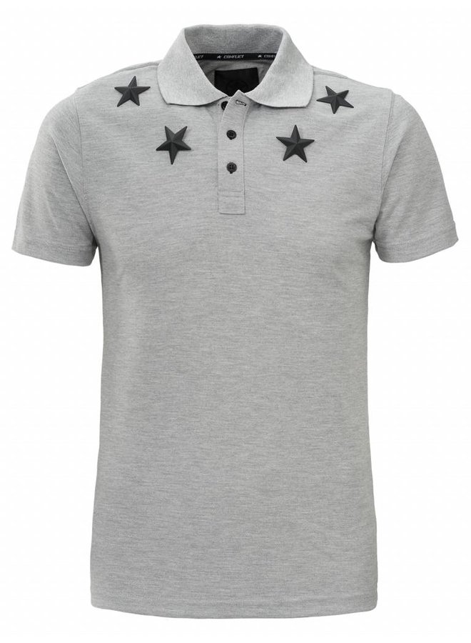 Conflict Polo Metal Stars Grey