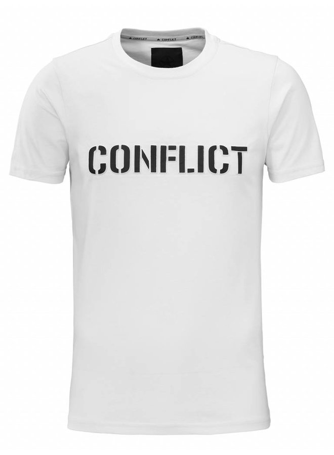 Conflict T-Shirt 3D Logo Weiß