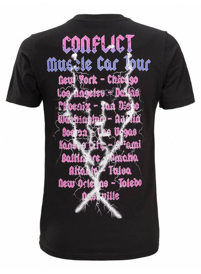 Conflict T-Shirt Muscle Cars Black