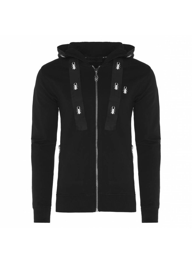 Conflict Hoodie Line Schwarz