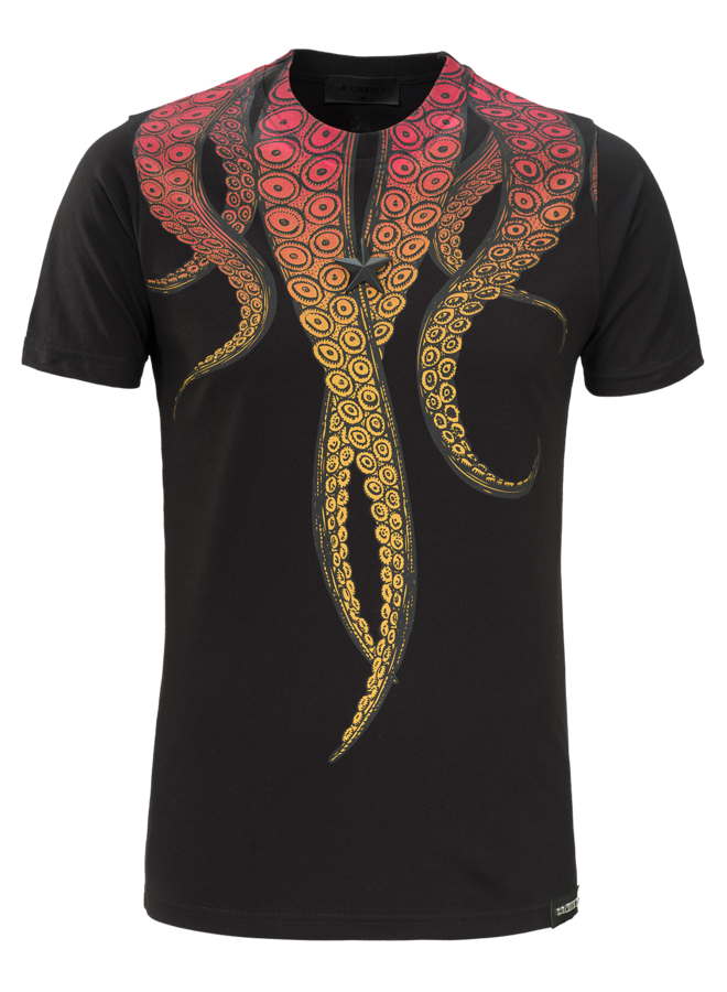 Conflict T-Shirt Octopus Black