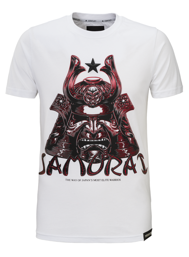 Conflict T-shirt Samurai White