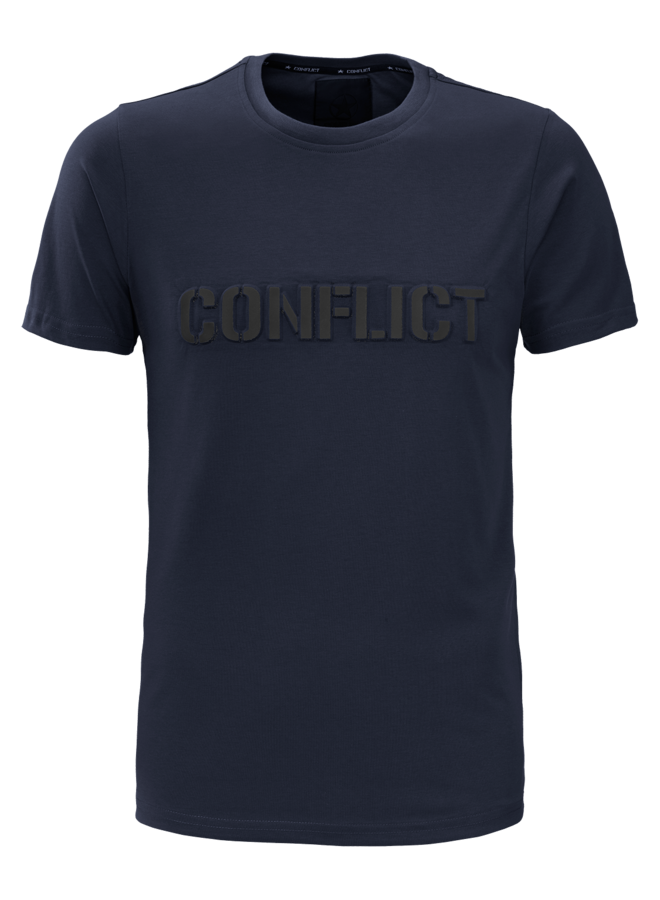 Conflict T-shirt 3D Logo Navy