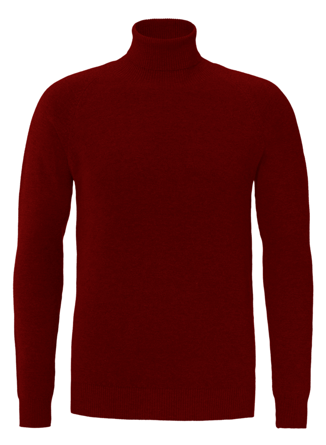 YCLO Fine Knit Turtle Neck Finn Red