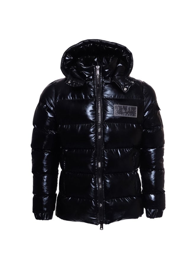 Conflict Puffer Jacket Metallic Black