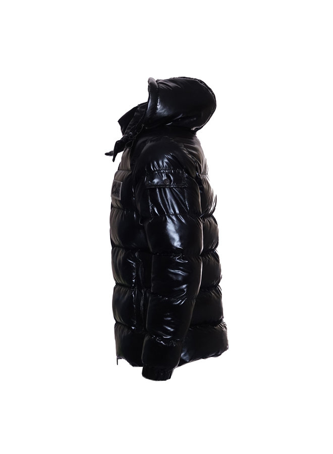 Conflict Puffer Jacket Metallic Black