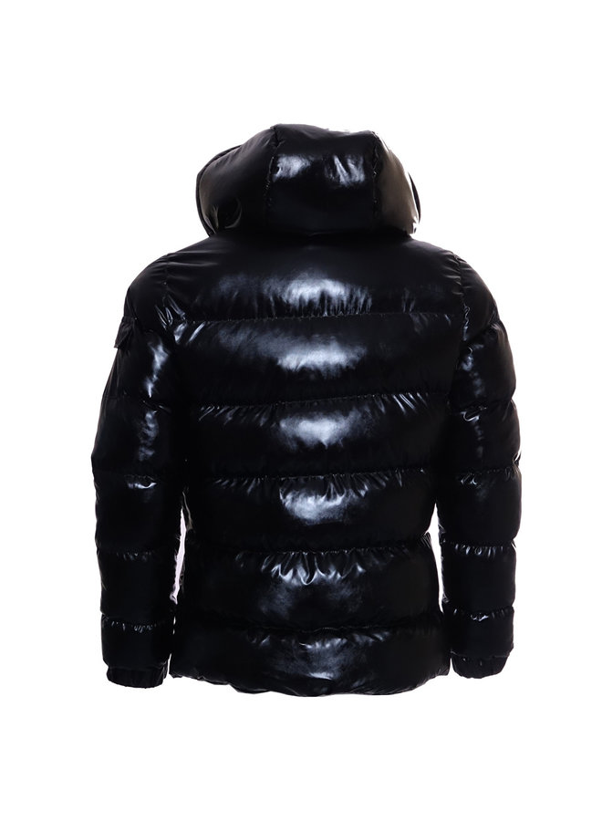 Conflict Puffer Jacket Metallic Black