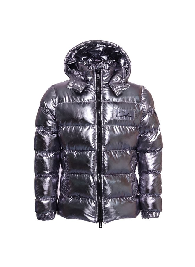 Conflict Puffer Jacket Silver