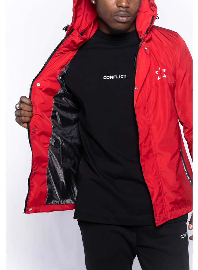 Conflict Windbreaker Reflective Red