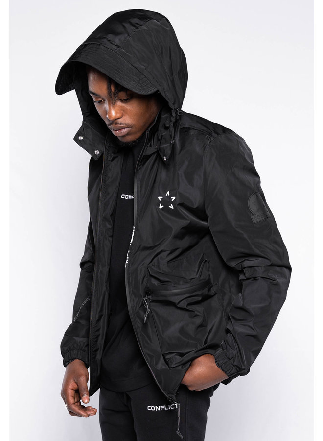 Conflict Windbreaker Cargo Black