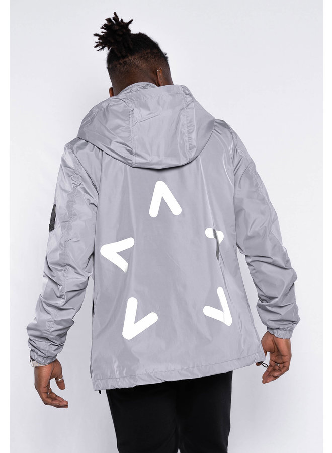 Conflict Windbreaker Reflective Gray