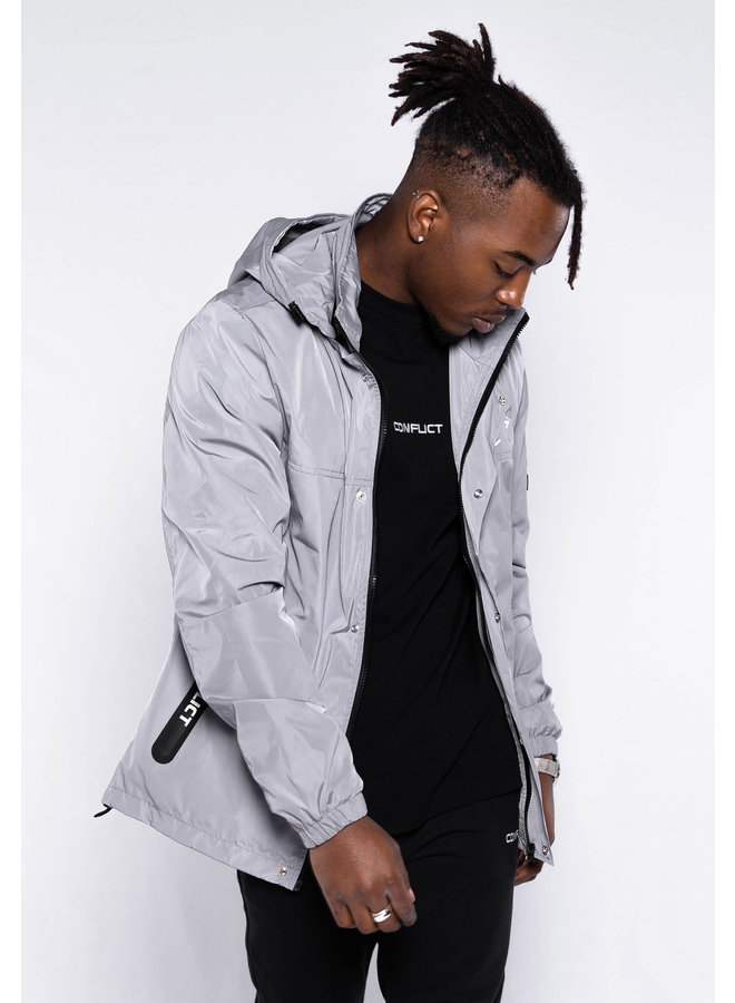 Conflict Windbreaker Reflective Gray