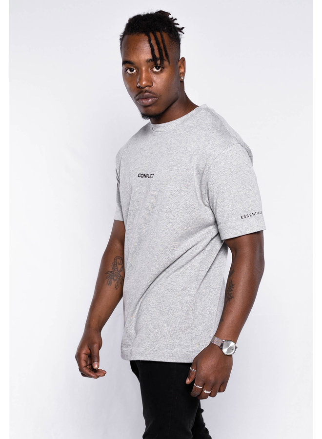 Conflict T-Shirt Essentials Grau Melange