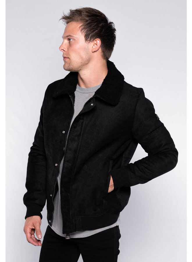 YCLO Shearling Jacket Mads Black