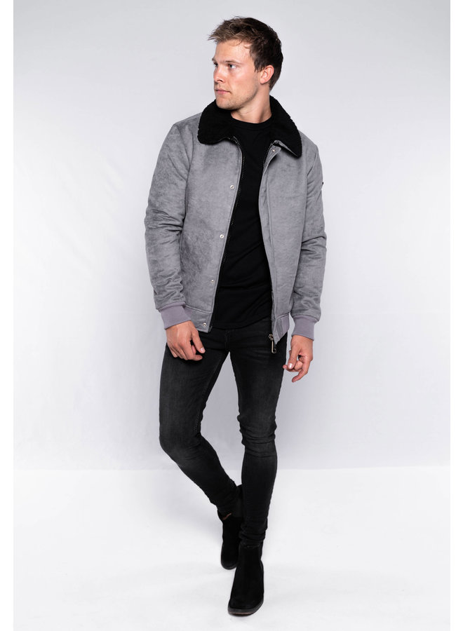 YCLO Shearling Jacket Mads Gray