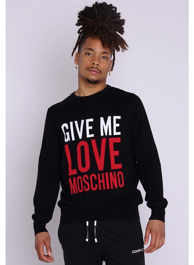 Love Moschino Knit Logo Black