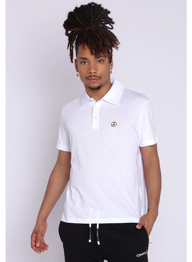 Love Moschino Peace Polo White