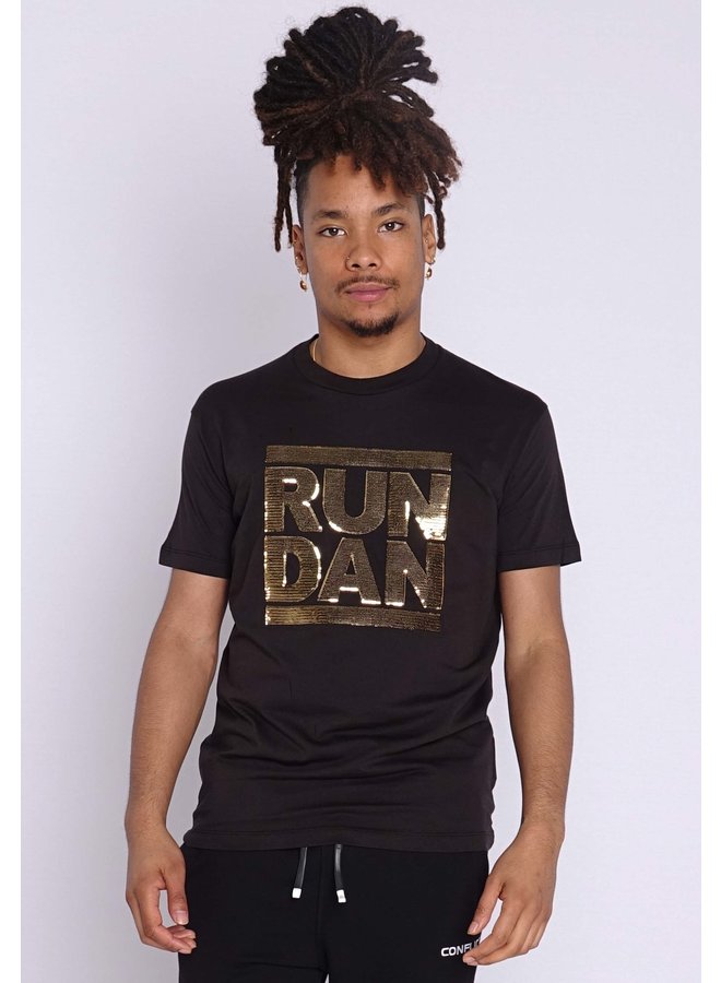 Dsquared2 T-Shirt Run Dan Black