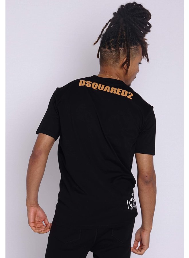 Dsquared2 T-Shirt Fuckin Freezing Black