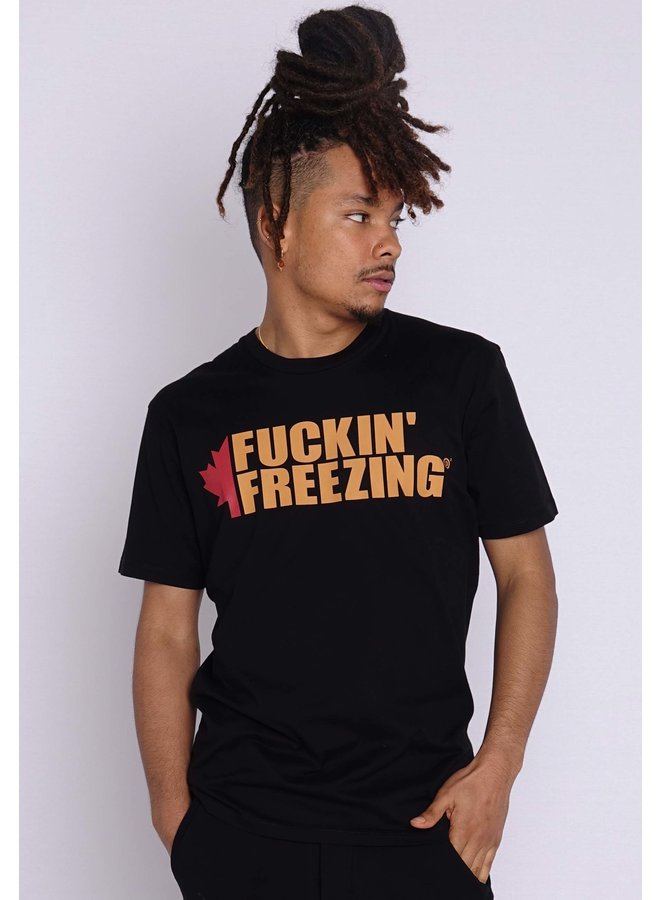 Dsquared2 T-Shirt Fuckin Freezing Black