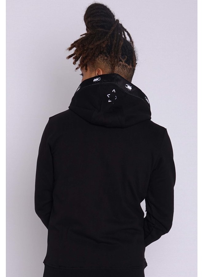 Conflict Hoodie Line Schwarz