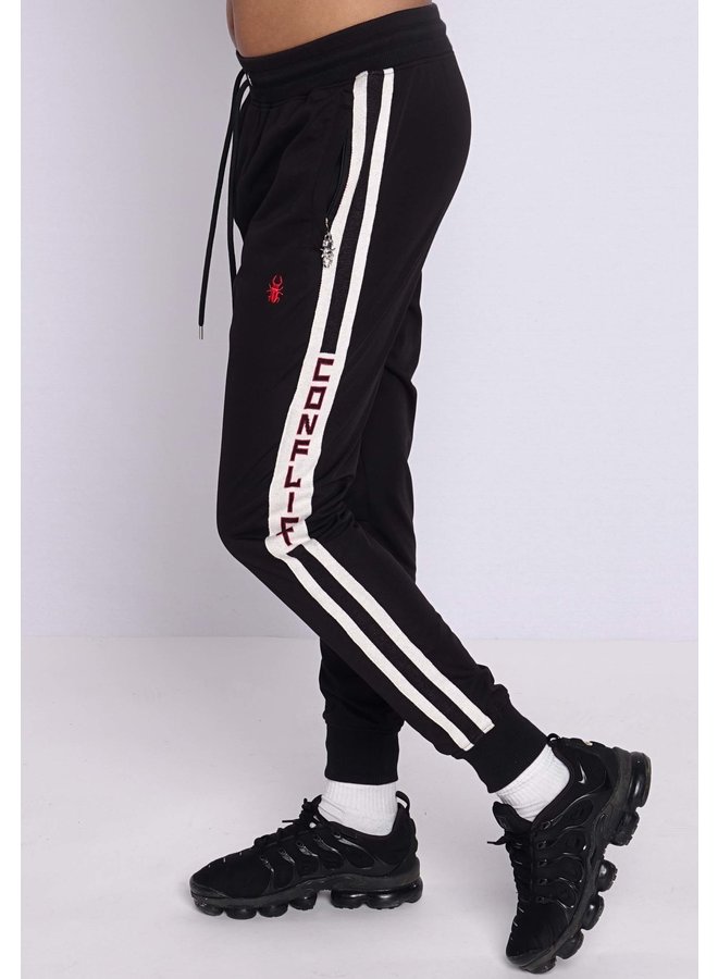 Conflict Track Pants Knit Line Black