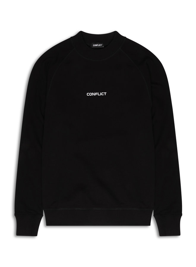 Conflict Raglan Sweater Essentials Schwarz