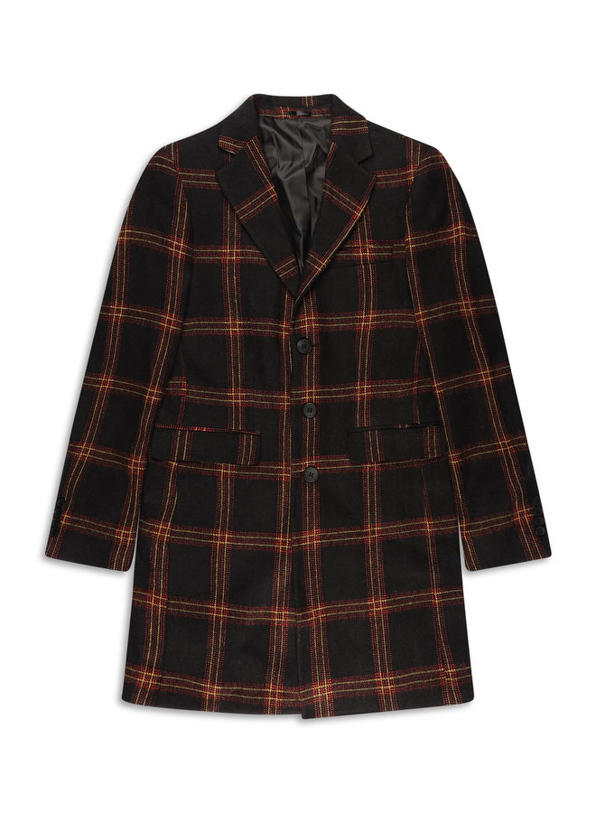 YCLO Carston Coat Schwarz / Rot