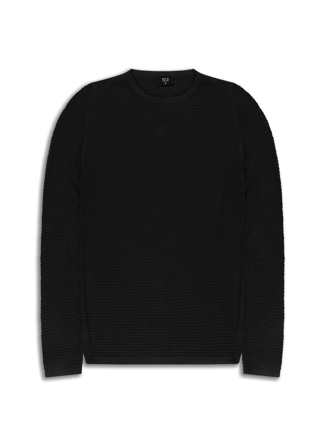 YCLO Knit Pullover Capton Black