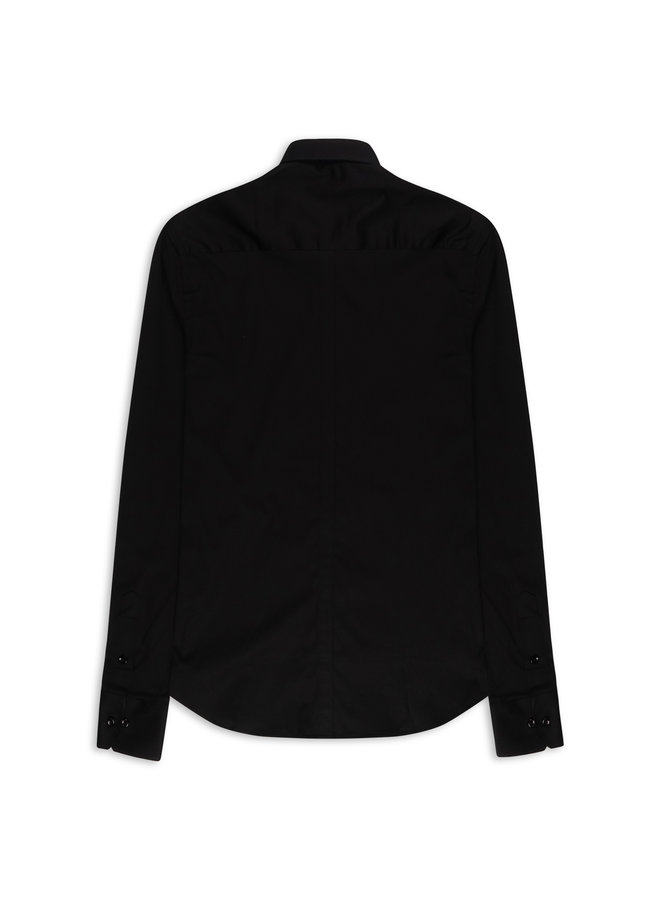 YCLO Enno Button Shirt Schwarz