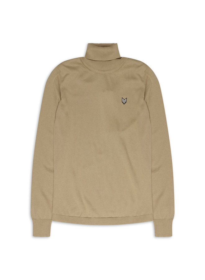 YCLO Emil Pullover Rollkragenpullover Beige