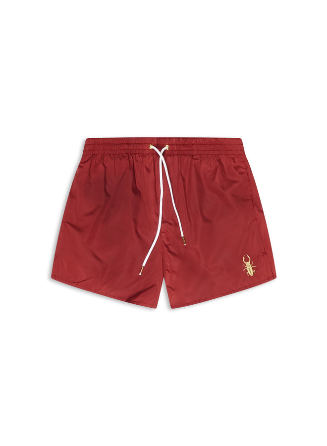 Conflict Swim Short Beetle Bordeaux