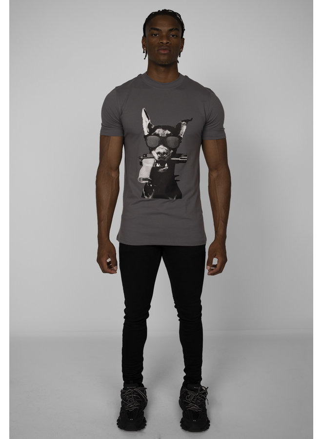 Conflict T-Shirt Dobermann Anthrazit